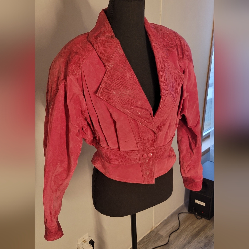 Rare Pink Leather Jacket